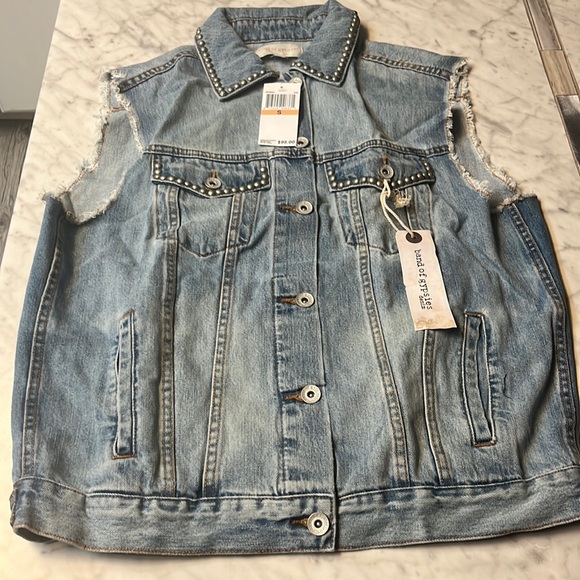 Band Of Gypsies Denim Vest - Picture 1 of 4